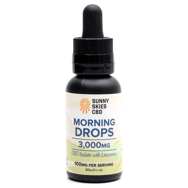 3000mg CBD Morning Drops Isolate Oil Tincture