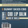 cbd lip balm label